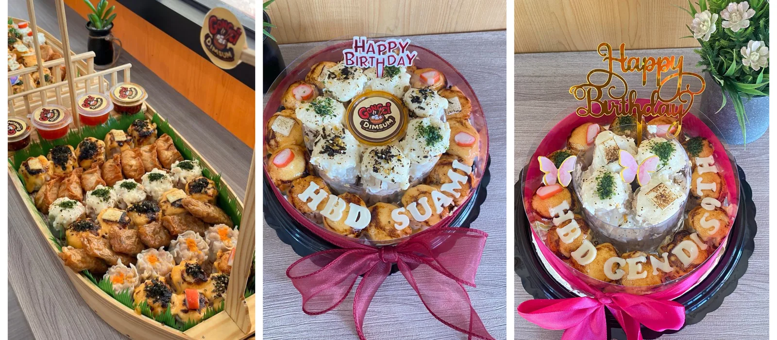 Dimsum Birthday tumpeng custom Gongci untuk ulang tahun di Malang