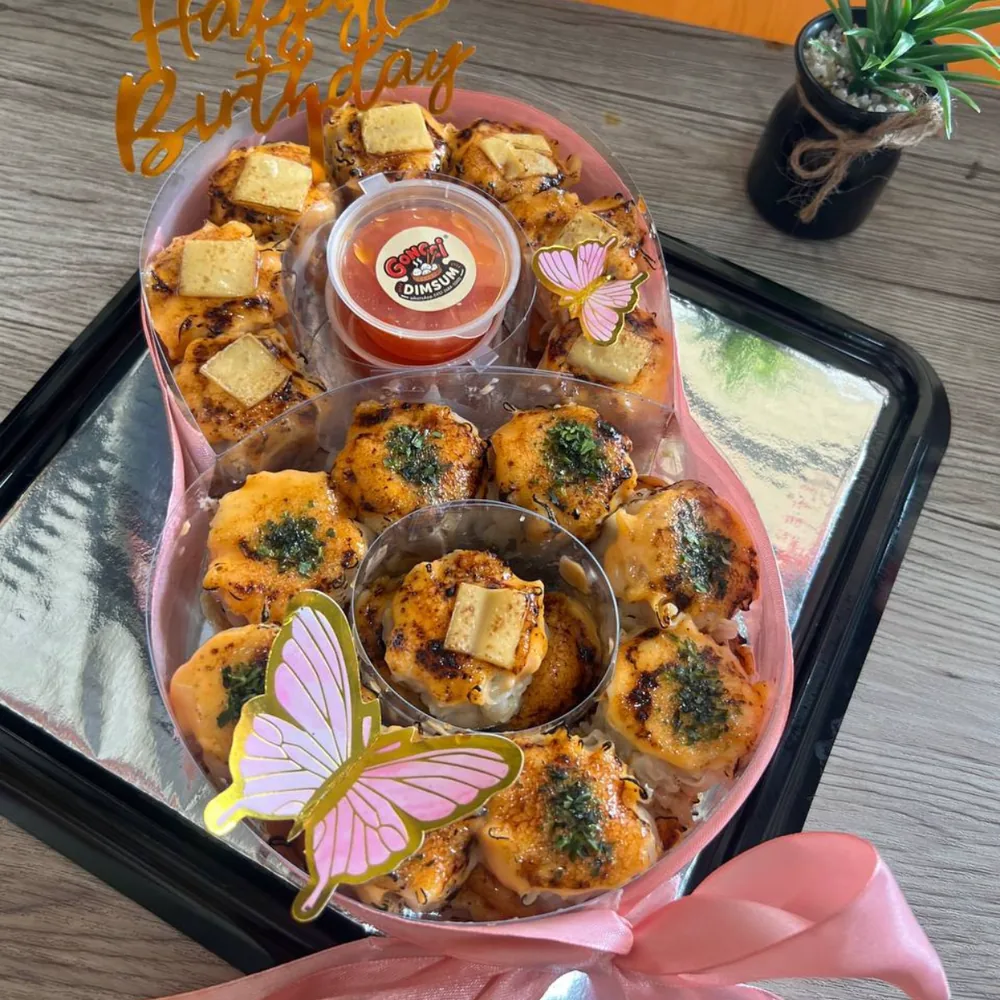 Birthday Spesial paket dimsum custom fleksibel Gongci