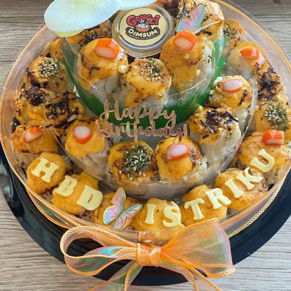 Dimsum Birthday Tier 3 susunan tiga tingkat Gongci Malang