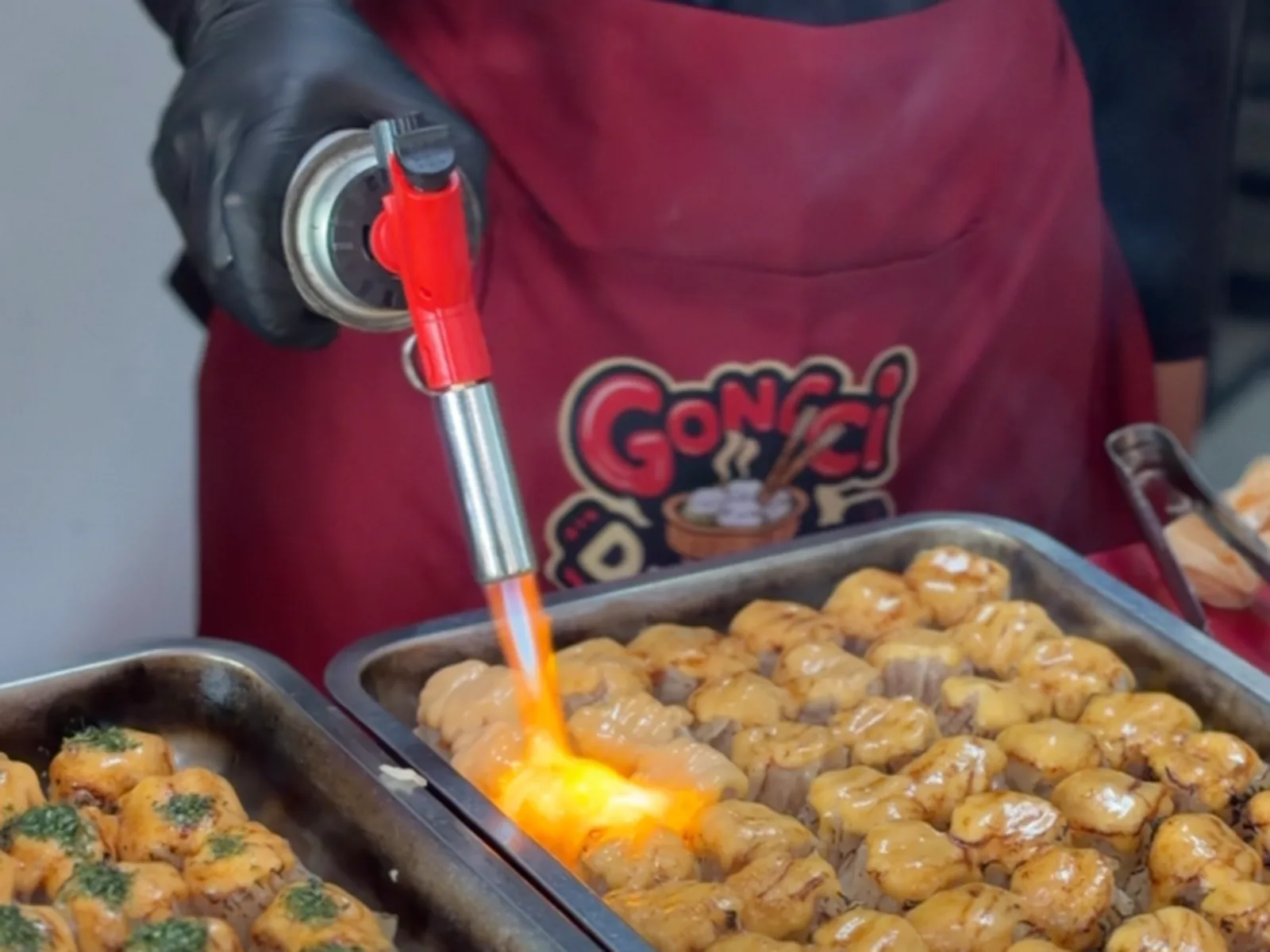 Live cooking dimsum Gongci di acara