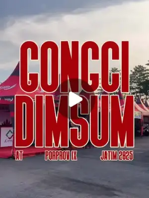 Booth dimsum Gongci di Porprov Jatim — dokumentasi Instagram