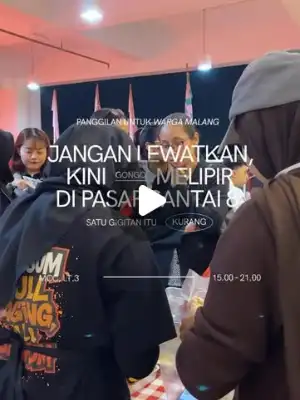 Booth dimsum Gongci di Pasar Santai — dokumentasi Instagram
