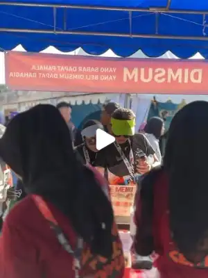 Booth dimsum Gongci di MS Glow Marathon — dokumentasi Instagram