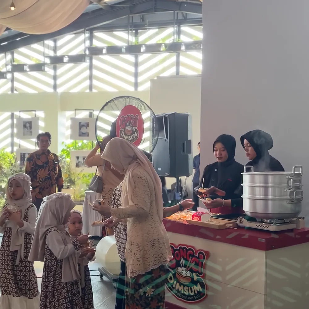 Catering dimsum event & gathering Malang — booth Gongci Dimsum
