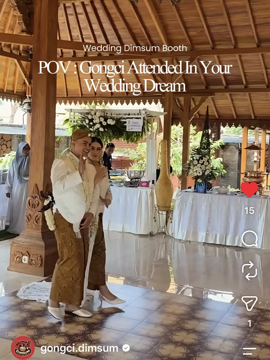 Video dokumentasi booth dimsum wedding Vanie & Thoni - Gongci Dimsum Malang